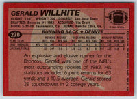1983 Topps Gerald Willhite #270