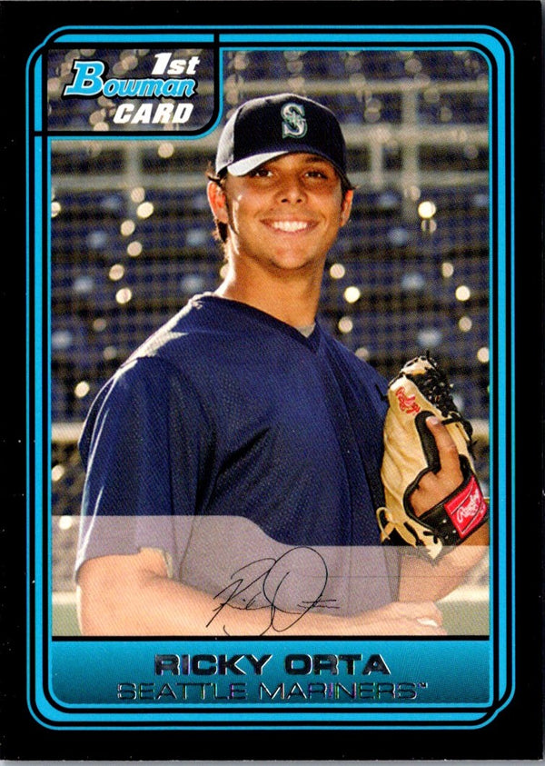 2006 Bowman Chrome Draft Picks & Prospects Ricky Orta #DP62