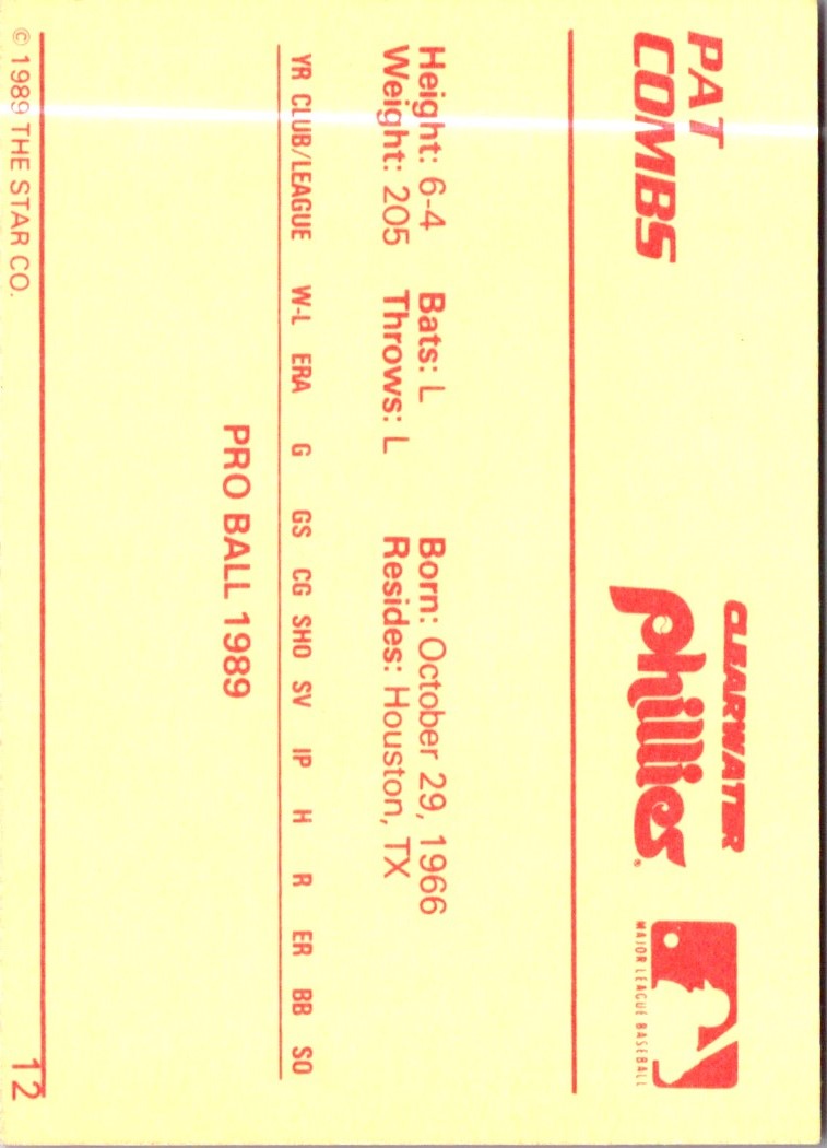 1989 Star Pat Combs