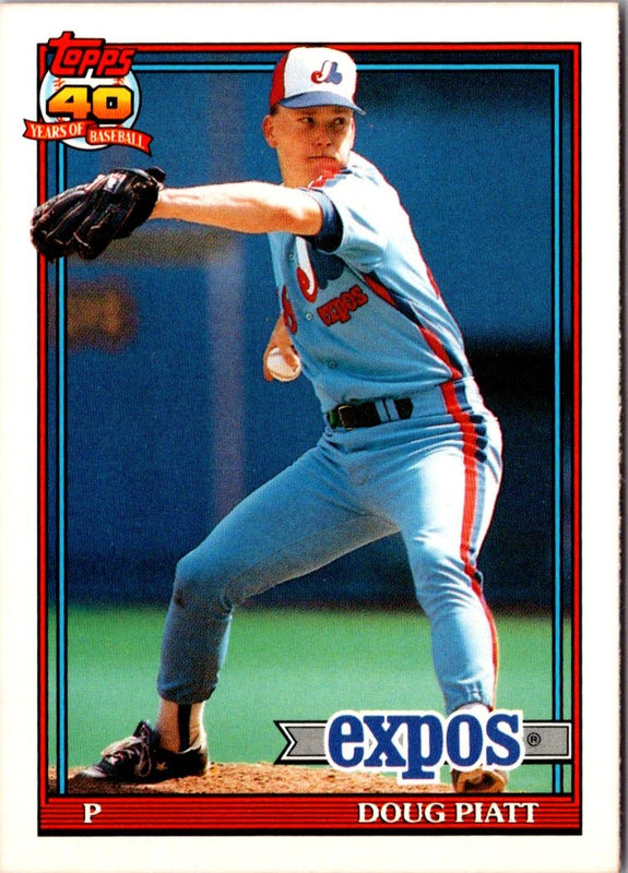 1991 Topps Traded Doug Piatt #92T Rookie