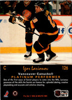1991 Pro Set Platinum Igor Larionov #126