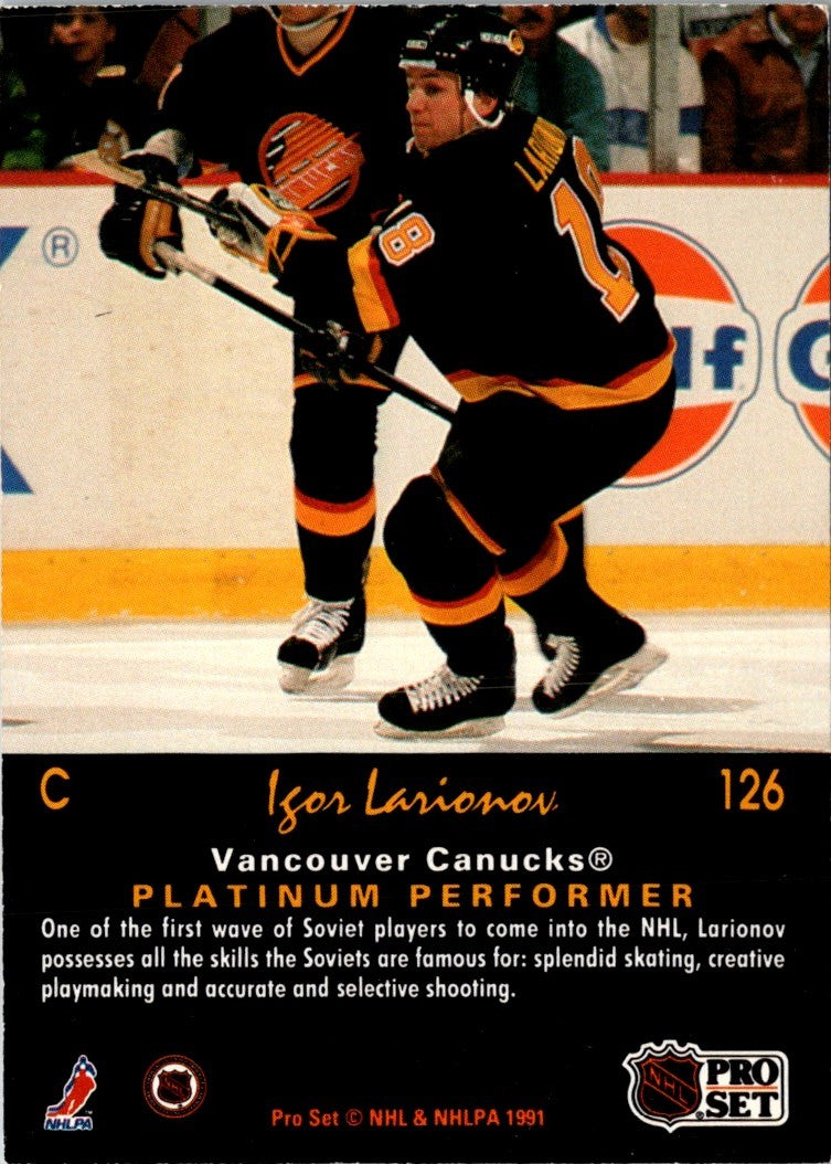 1991 Pro Set Platinum Igor Larionov