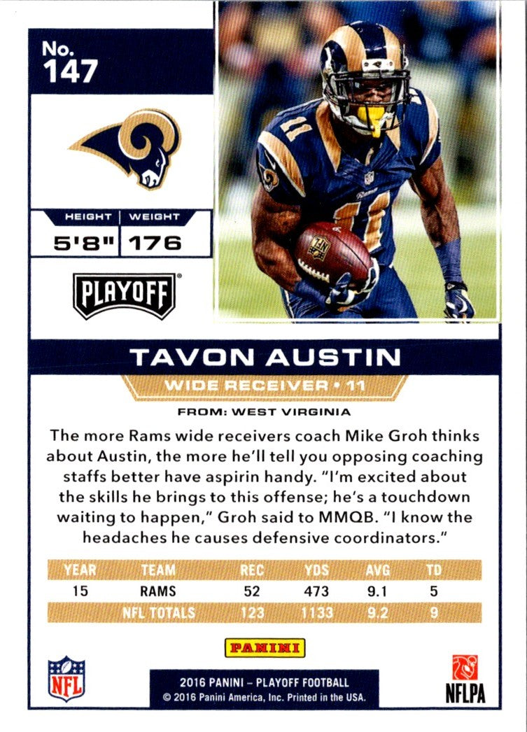 2016 Panini Playoff Tavon Austin