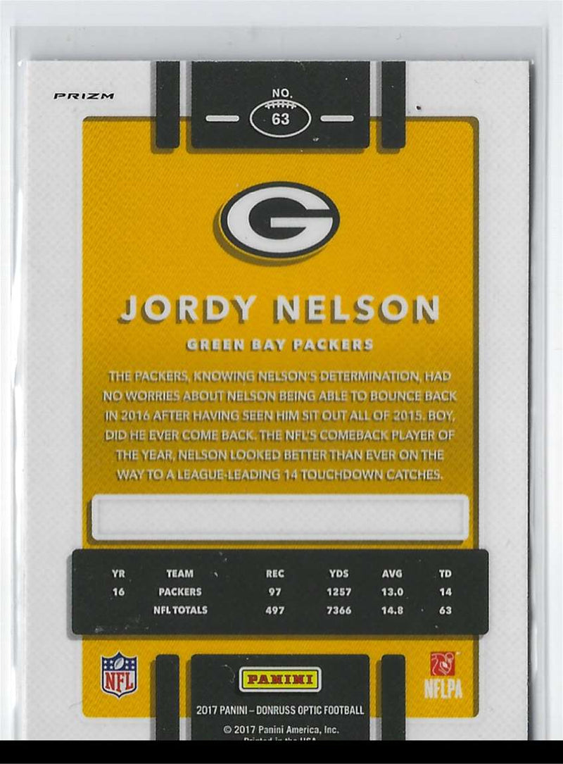 2016 Donruss Jordy Nelson