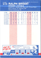 1987 Fleer Update Ralph Bryant #U-13