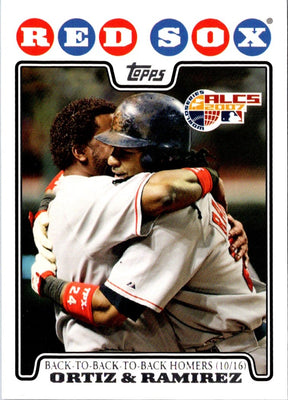 2008 Topps David Ortiz/Manny Ramirez #99