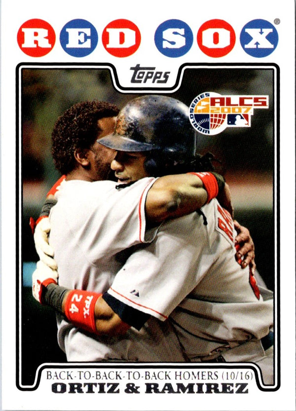 2008 Topps David Ortiz/Manny Ramirez #99