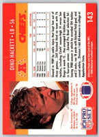 1990 Pro Set Dino Hackett #143