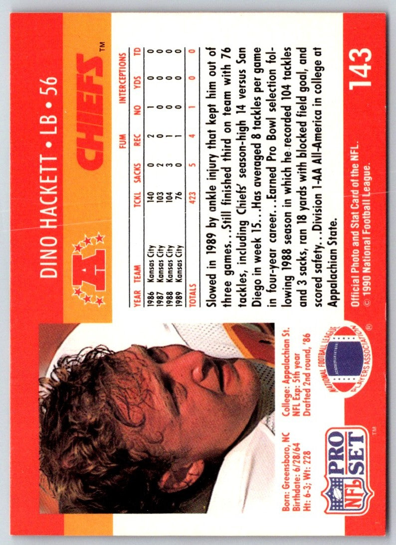 1990 Pro Set Dino Hackett