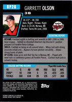 2006 Bowman Chrome Draft Picks & Prospects Garrett Olson #DP26