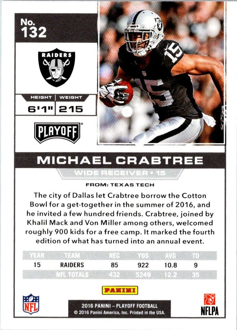 2016 Panini Playoff Michael Crabtree