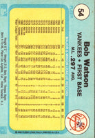 1982 Fleer Bob Watson #54