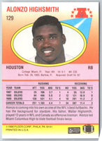 1990 Fleer Alonzo Highsmith #129