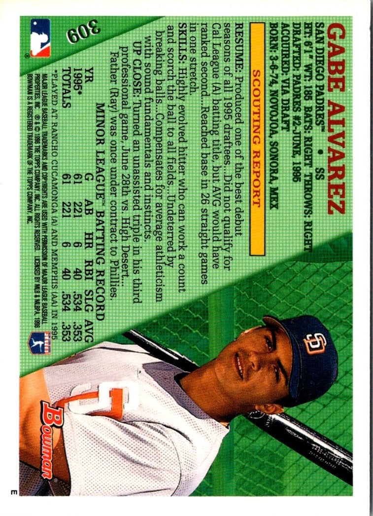 1996 Bowman Gabe Alvarez