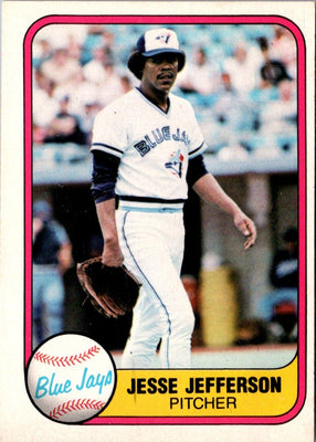 1981 Fleer Jesse Jefferson #419A