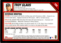 2007 Bowman Troy Glaus #184