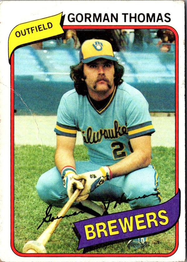 1980 Topps Gorman Thomas #623