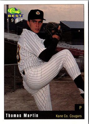 1991 Classic Best Kane County Cougars Thomas Martin #7