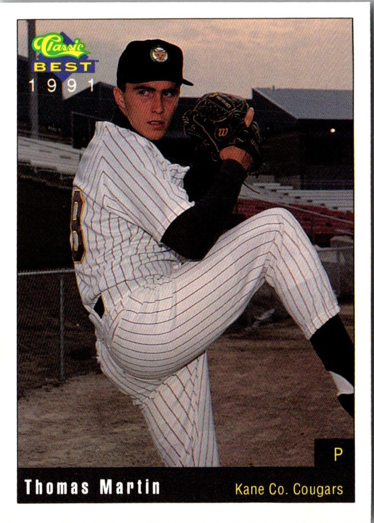 1991 Classic Best Kane County Cougars Thomas Martin
