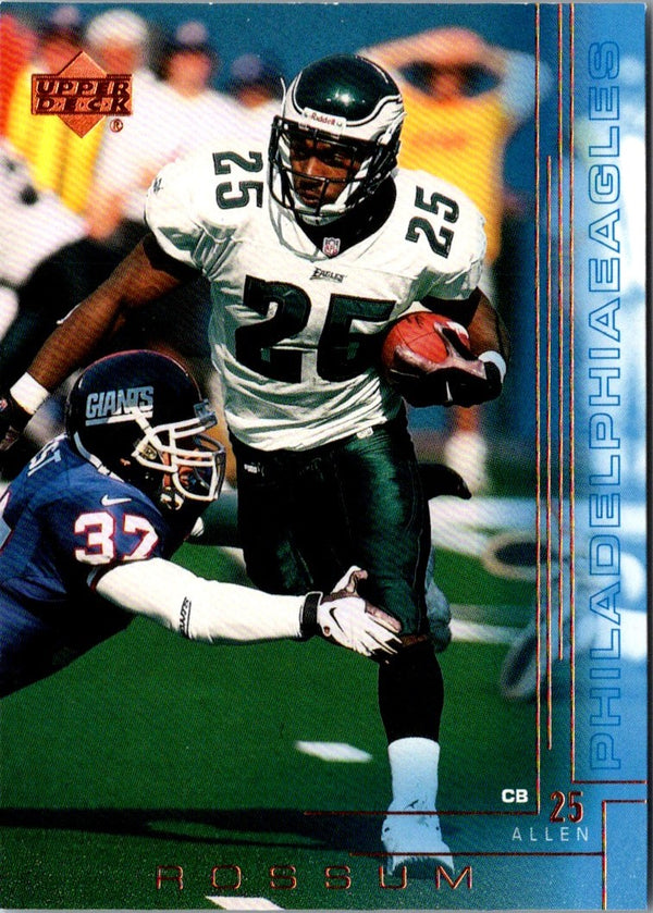 2000 Upper Deck Allen Rossum #158