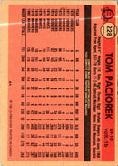 1981 Topps Tom Paciorek
