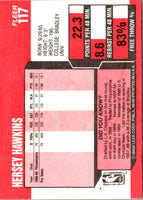 1989 Fleer Hersey Hawkins #117 Rookie