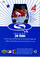 1999 UD Choice StarQuest Blue Jim Thome #SQ30
