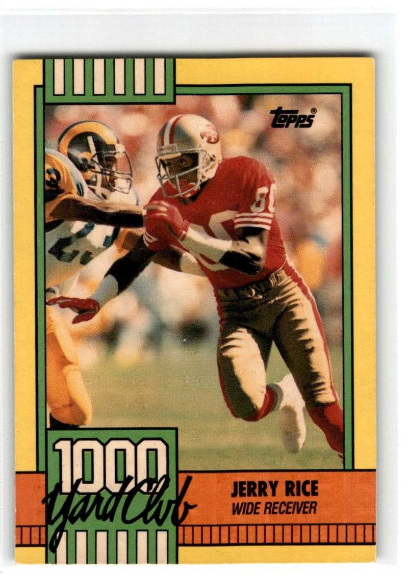 1990 Topps 1000 Yard Club Jerry Rice