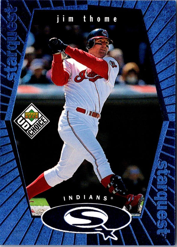 1999 UD Choice StarQuest Blue Jim Thome #SQ30