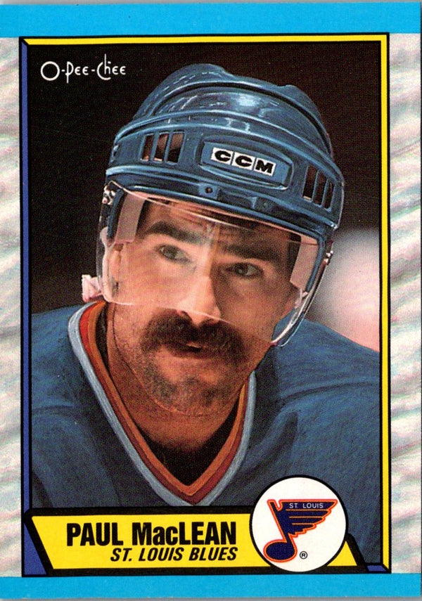 1989 O-Pee-Chee Paul MacLean #129