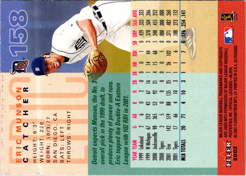 2002 Ultra Eric Munson