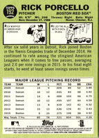 2016 Topps Heritage Rick Porcello #192