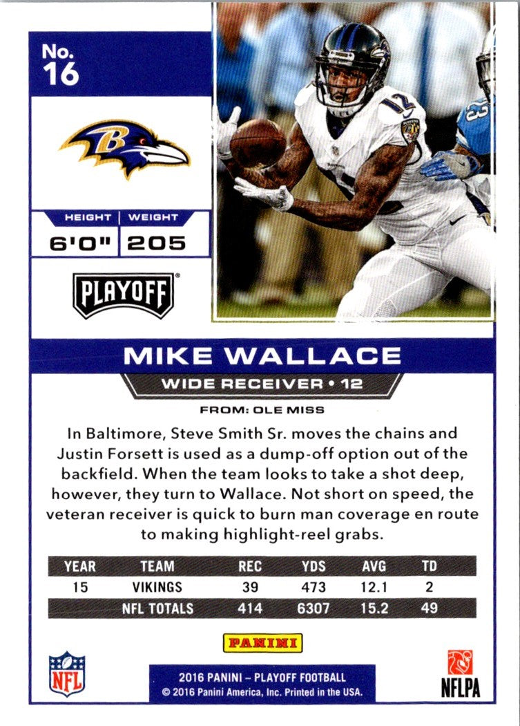 2016 Panini Playoff Mike Wallace