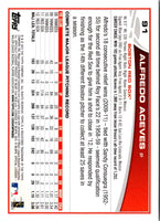 2013 Topps Alfredo Aceves #91