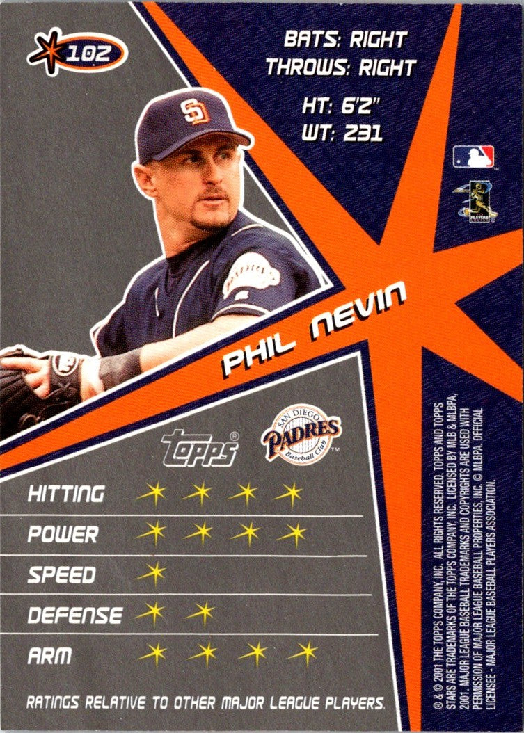 2001 Topps Stars Phil Nevin