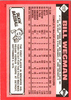 1986 Topps Traded Bill Wegman #123T