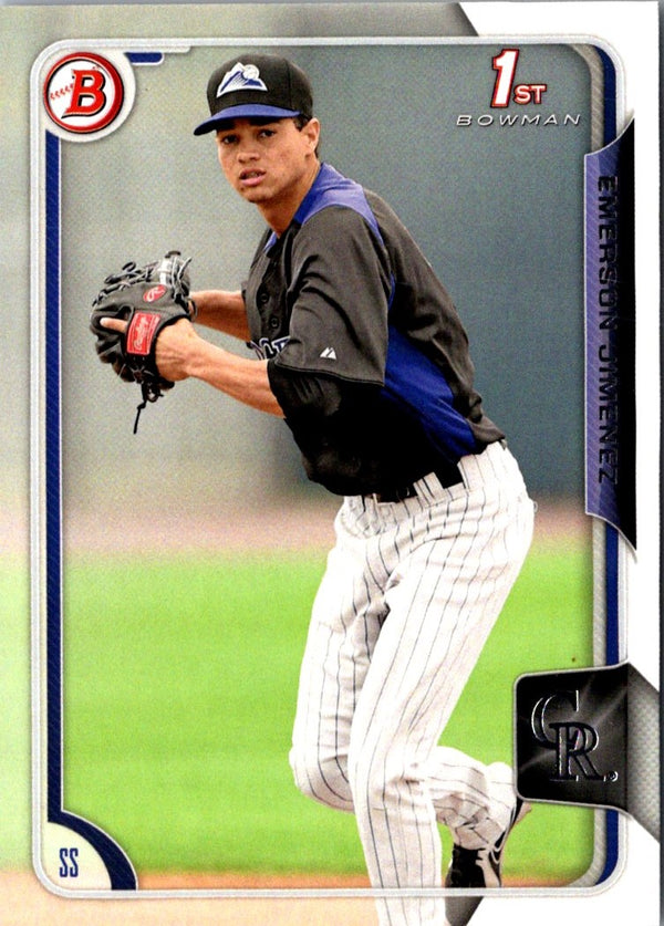 2015 Bowman Prospects Emerson Jimenez #BP12