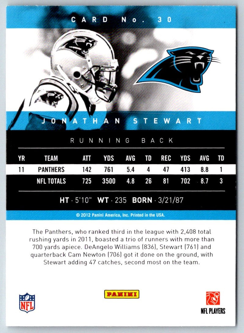 2012 Panini Prestige Jonathan Stewart