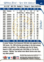 2003 Flair Greats Whitey Ford #16