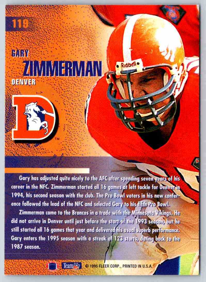 1995 Fleer Gary Zimmerman