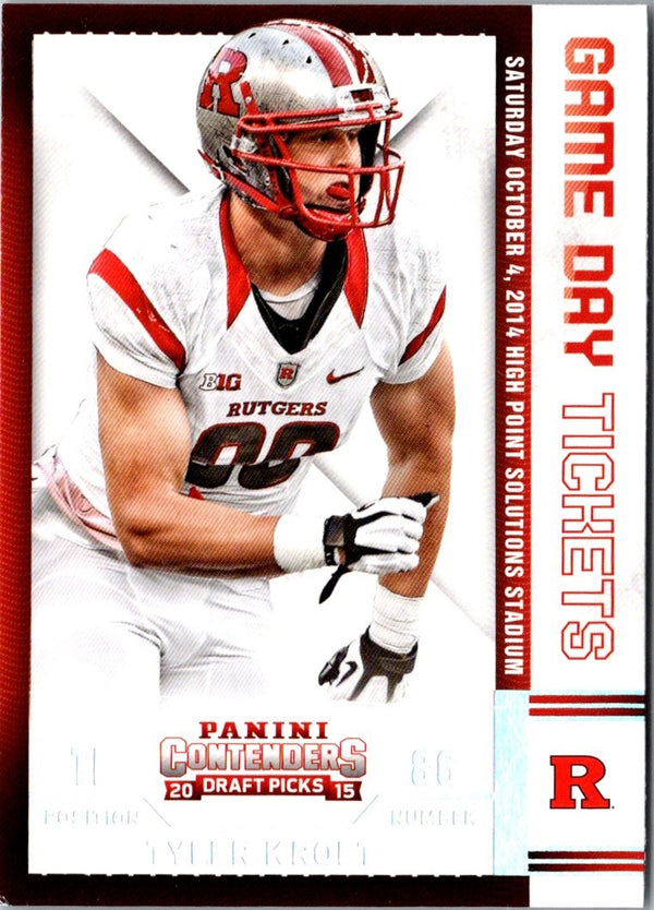 2015 Panini Contenders Draft Picks Game Day Tickets Tyler Kroft #98