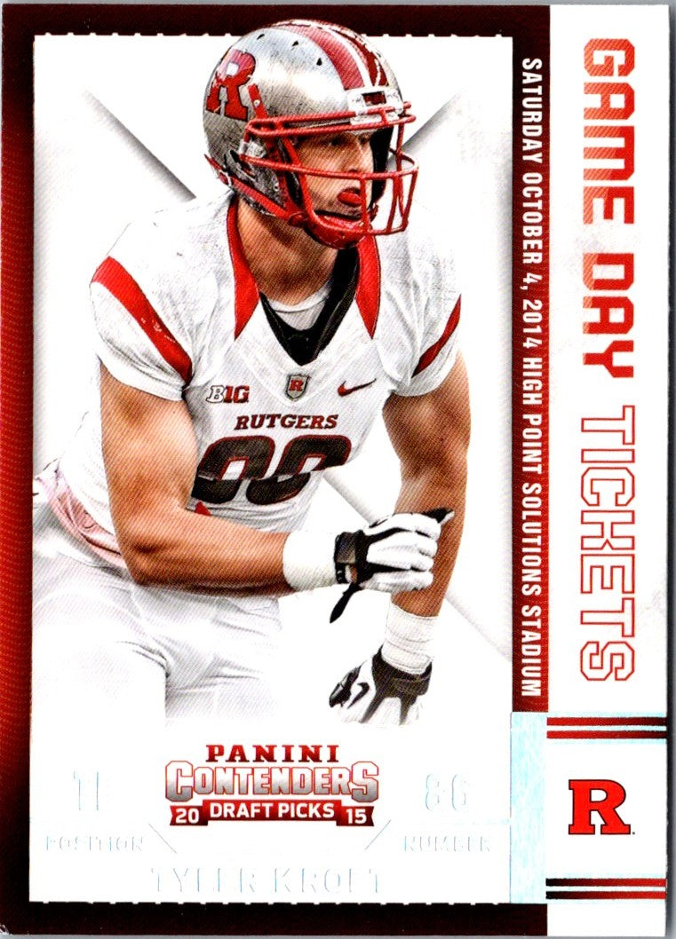 2015 Panini Contenders Draft Picks Game Day Tickets Tyler Kroft