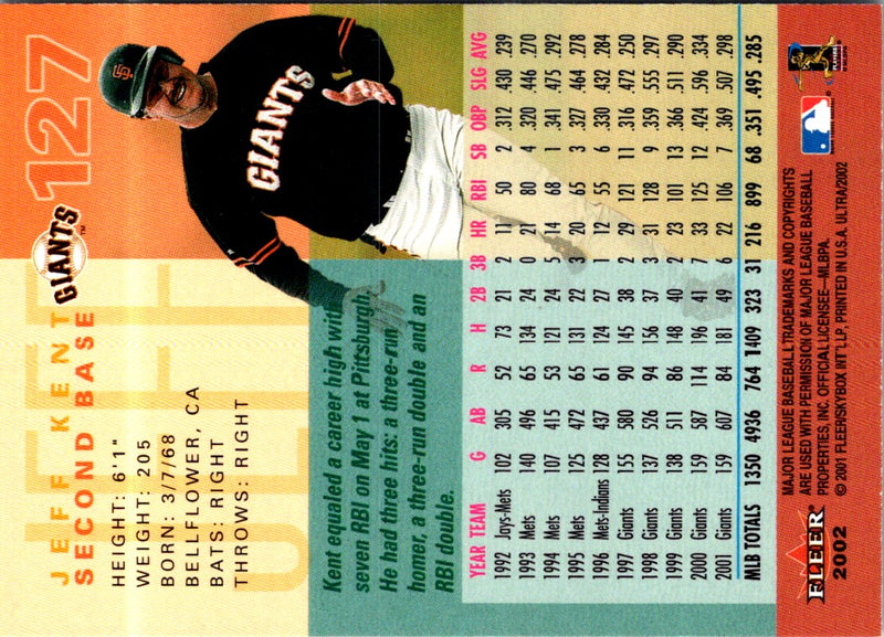 2002 Ultra Jeff Kent