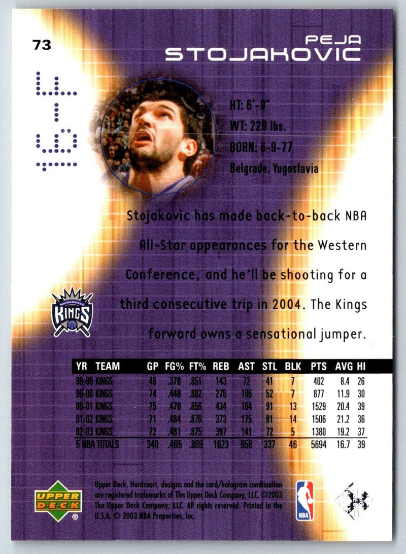 2003 Upper Deck Peja Stojakovic