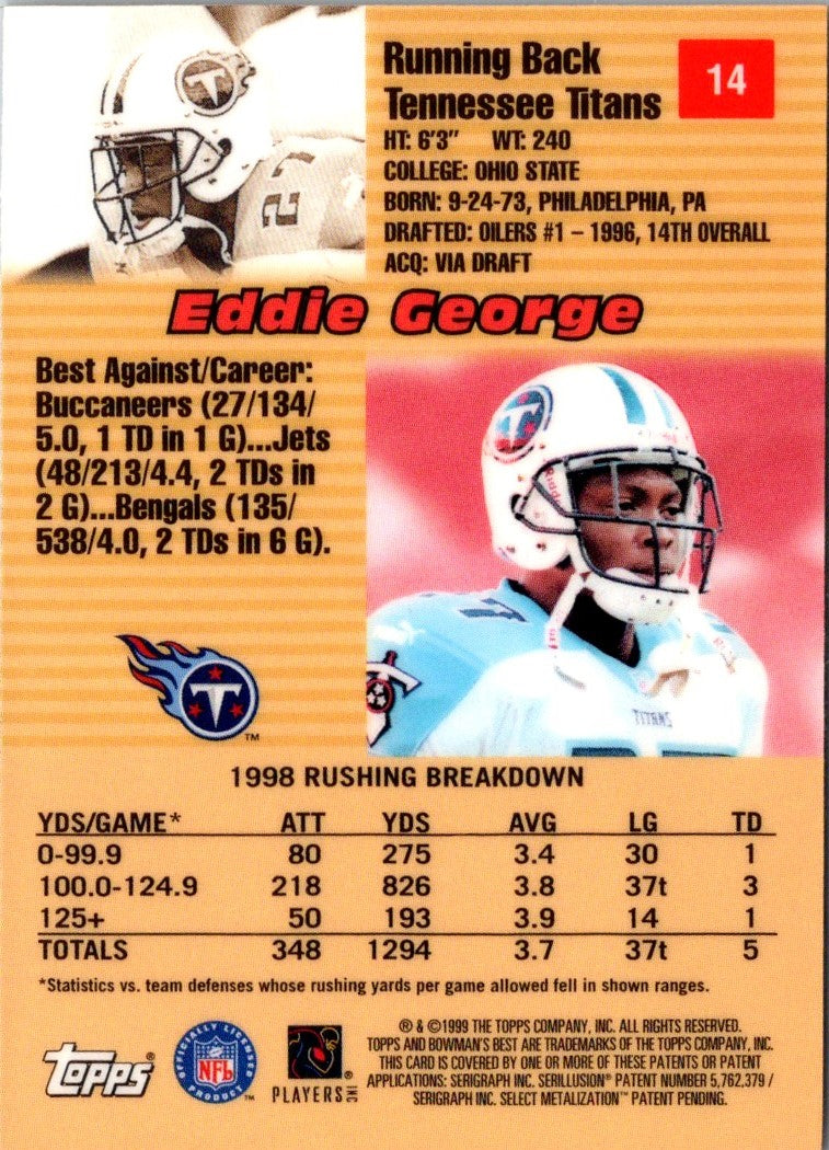 1999 Bowman's Best Eddie George