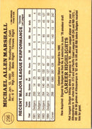 1985 Donruss Mike Marshall