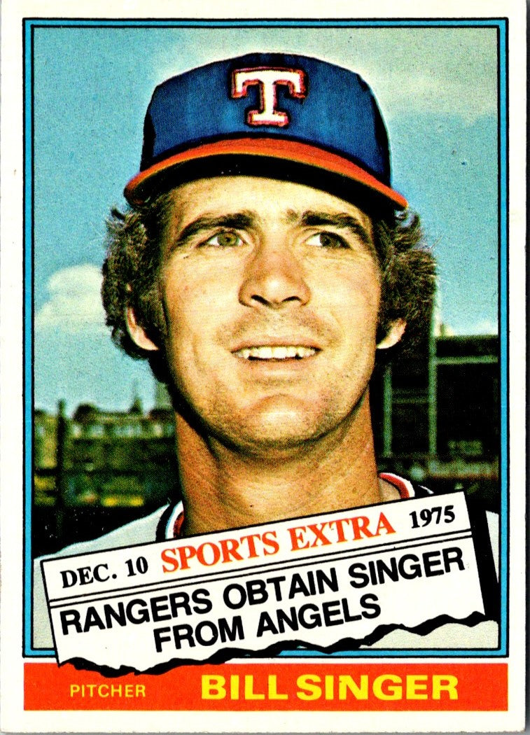 1976 Topps Bill Singer