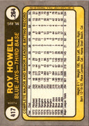 1981 Fleer Roy Howell
