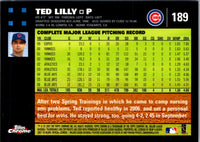 2007 Topps Chrome Ted Lilly #189