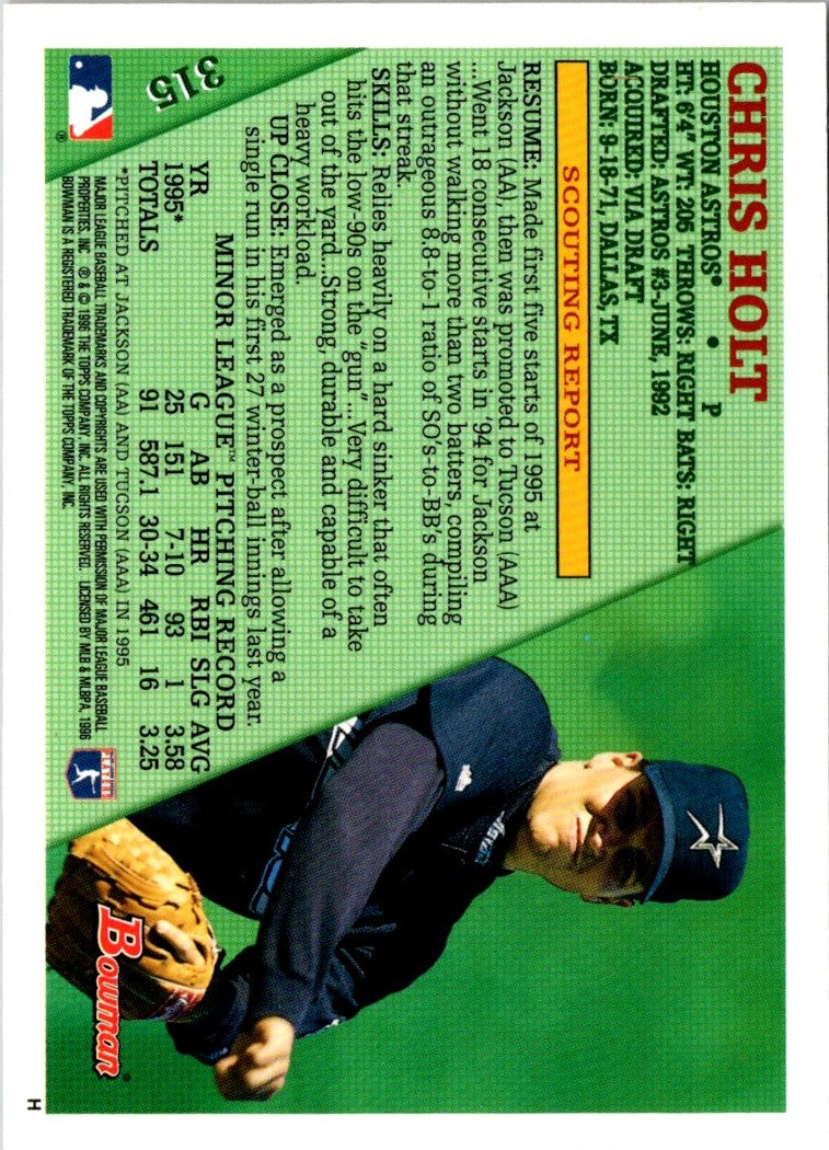 1996 Bowman Chris Holt